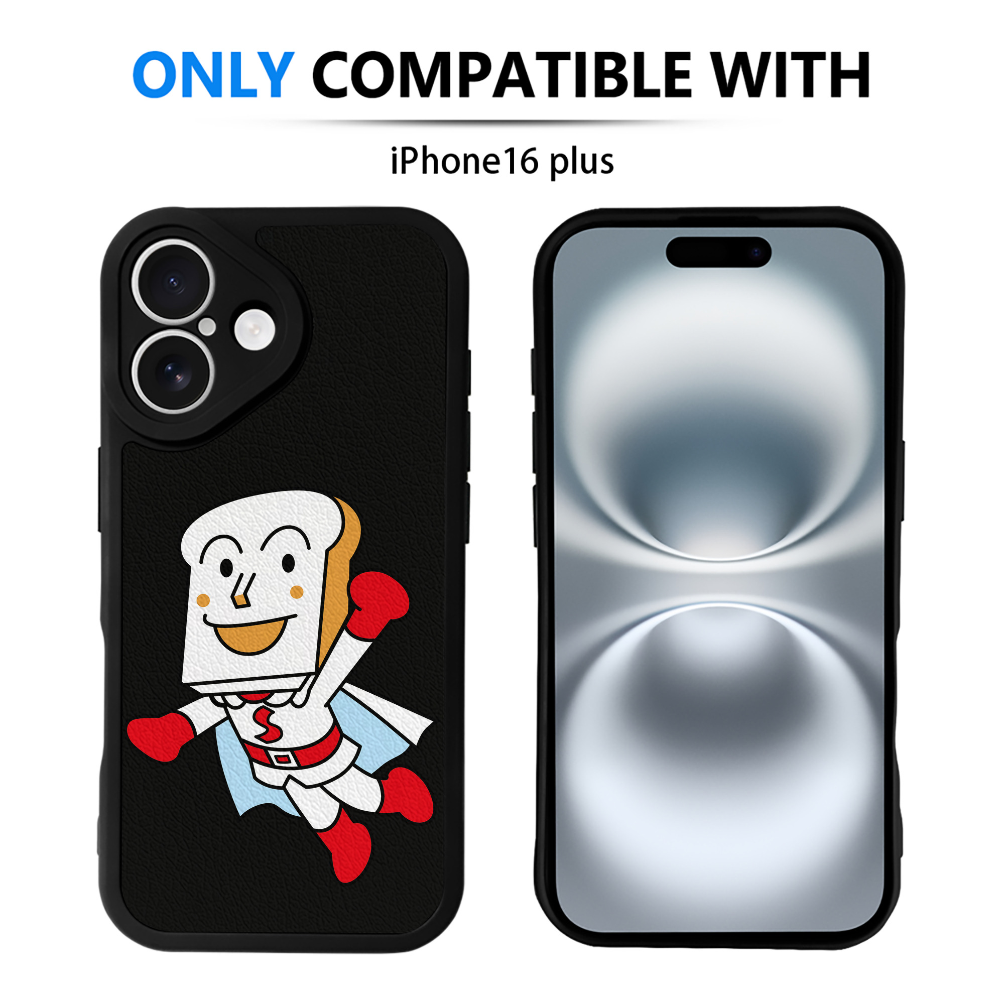 （画像用） アンパンマン Anpanman 【iPhone 16シリーズ対応】シリコンスマホケース（レザー調） 材質：シリコン